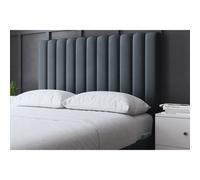 (Single, Steel) Evangeline Panel Upholstered Bed with Ottoman