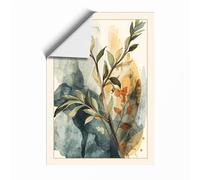 Single Stem in Watercolour Botanical Unframed Wall Art Print A2 (59.4×42cm), Wall Decor for Living Room, Bedroom, Office & Home, Art Gift