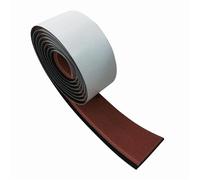 Single Strip Imitated Teak Yacht Boat Deck Mat Flooring Brown Anti Skid Mat Pad EVA Foam 58x2400x5mm for Boat Pontoon Motorboat Yacht(Maroon-Black Accents)