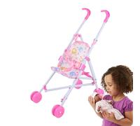 Single Stroller Babies Stroller Toys Baby Doll Pushchair, Toy Doll Strollers Play,Role Play Strollers For Kids With T-Shaped Belt Pretend Plays DollAccessories For Boys & Girls