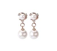 Single Stud Earrings for Women Earring Dangle Zirconia Earrings Silver With Clips Earrings Leather Drop Earrings (B, One Size)