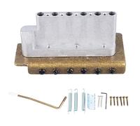 Single Swing Tailpiece Bridge, Electric Guitar Bridge Replacement, Tremolo System Set with Zinc Alloy Construction, 3 Hook Springs and Wrench, for Enhanced Tuning Stability and Sou