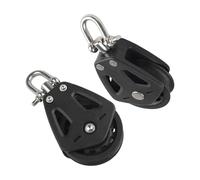 Single Swivel Sailing Block, High Load Marine Stainless Steel Marine Pulley, Working Load 460Kg, Smooth Silent Bearing, Rope Runner Boat Accessories