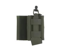 Single Tactical Side Pouch - Nylon 13x11.4cm, Left/Right Reversible, Hook & Loop Mount For Team Activities, Games, Movie Props(OD)