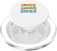 Single Taken Gamer Priorities relationship status tee PopSockets PopGrip for MagSafe