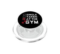 Single Taken Gym Funny Forgiving, Gym Training PopSockets PopGrip for MagSafe