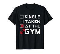 Single Taken Gym Funny Forgiving, Gym Training Value Graphic T-Shirt, Men, Black, M