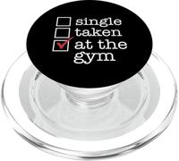 Single Taken No AT THE GYM Yes Funny Work out Checkmark Meme PopSockets PopGrip for MagSafe