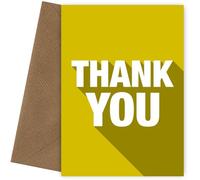 Single Thank You Card for Men & Women - Express Gratitude for Friends, Colleagues, Teachers or Bridesmaids with this Funny Thank You Card
