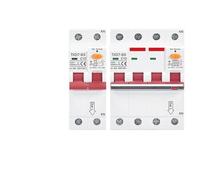 Single Three Phase MCB RCBO 16A 32A 63A 2P 3P 4P 30MA 300MA RCCB AC380V Leakage Circuit Breaker Motor Electrical Protection(32A)