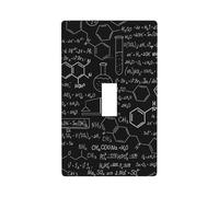 Single Toggle Switch Cover Plate, Abstract Science Chemistry, Decorative Wall Plate For Light Switches, Standard Switchplate, 1-Gang Switch Electrical Cover Plates, Decor Outlet Covers For Home Office
