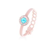 Single Touch Bracelets for Couples, Light up & Vibration for Love Couples | Long Distance Relationship Gifts for Girlfriend, Mother-Daughter, Sisters Bluetooth APP Set Up Pairing Jewelry, One Size