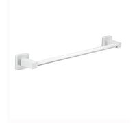 Single Towel Bar Rail Rack Screws Mounting Dish Cloths Hanger for Bathrooms Kitchen，Stainless Steel White Towel Holder，30cm - 80cm Square Towel Rod (Size : 50cm) Present