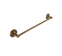 Single Towel Holder Bar Wall Mounted Towel Rail Rack Antique Brass with Braiding Carvings for Bathroom, Vintage Style for for Towels, Bathrobe, Tea Towels, in Bathroom