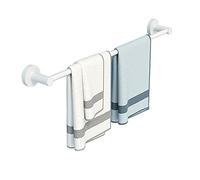 Single Towel Rail, Wall Mounted White Towel Rod, Stainless Steel round Towel Bar for Bathroom or Kitchen, 30Cm-100Cm/100Cm