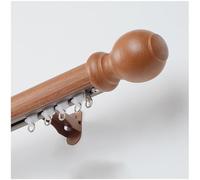 Single-Track Curtain Rail, Heavy-Duty Aluminum Alloy Rod, Wall-Mounted Track, With Silent Rollers for 3-22 Feet Wide Spaces(Dark Brown,3.1m/10.17ft)