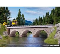 Single track straight stone arch bridge HO Gauge Kibri Kit 39721