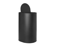 Single Trash Can Large Black