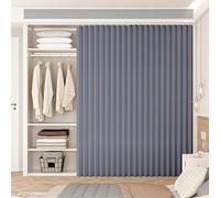 Single tree forest Custom hanging closet curtains, faux linen cabinet curtains for kitchens, pantries, bookshelves, or closets-Gray- W120cmxH180cm