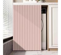 Single tree forest Custom kitchen cabinet curtains, waterproof under-sink curtains for open wardrobes and kitchens-Pink- W60cmxH140cm
