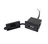 Single USB Square Shape 2.4A Adapter Waterproof 12V 24V Socket Power Adapter Cigarette-Lighter For Car