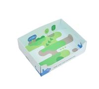 Single-Use Foldable Cardboard Cat Litter Box for Travel and Home, Portable Disposable Litter Tray with Moisture Barrier, Easy to Use and Recyclable, Includes 2 Paper Scoops