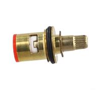 Single Valve Quick Opening Water Tap Accessory, Copper and Iron Construction for Bathroom Kitchen Shower Mixing Valve Replacement, G1/2 DN15 Right Left Handle, 43mm Length