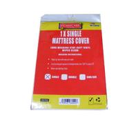 Single Vinyl Plastic Fitted Mattress Bed Cover Sheet Protector