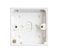 Single Wall 1 Gang Plug Electric Pattress Back Box with Earth High Quality