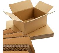 Single Wall Cardboard Boxes 349 x 249 x 159mm Brown RM Small Parcel Size, Corrugated Mailing & Storage Cartons, Fits Small Parcel for Ecommerce, Storage Box By Kavya Global (20)