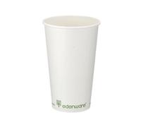 Single Wall Coffee Cup PLA Lined 16oz White (Pack of 1000) B01024