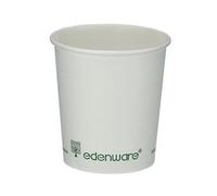 Single Wall Coffee Cup PLA Lined 4oz White (Pack of 1000) B01020