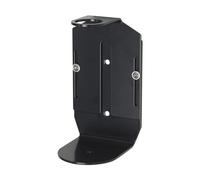 Single Wall Mounted Soap Dispenser 300ml - Black Standard Shower Bottle Holder, Liquid Soap Bottle Holder for Bathrooms, Stainless Steel Bracket for Shower Gel, Shampoo, & Conditioner, Made in England