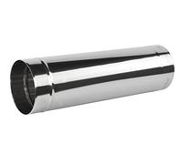Single Wall Stainless Steel Rigid Pipe 80mm - Inside Diameter/Length - 500mm - Chimney Flue Liner Round Ventilation Ducting Tube KJ02/80mm