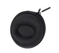 Single Watch Storage Box, Hard Shell Round Watch Case, Shock Absorbing Cushioned Holder, 3.74x3.74x2.17 Inches, Sturdy Design, Portable for Travel, Outdoor Use, Wristwatch Protection