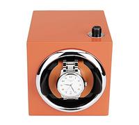 Single Watch Winder with High-Gloss Craftsmanship Bamboo Shell Setting Modes and Super Quiet Motor Single Watch Winder for Automatic Watches Antimagnetic Design Battery Powered
