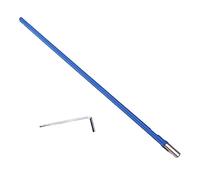 Single Way Steel Guitar Truss Rod with L Hex Wrench, 42cm | Sturdy Metal Construction for Neck Adjustment, Fits Electric Guitars and Basses, Blue Finish