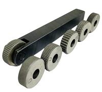 Single Wheel Knurling Tool Holder | for Knurling Operation | with Different Pattern | Gripping Product | Straight and Diagonal Shapes Knurls| 12 x 12 x 100 mm Size | 6 HSS KNURLS