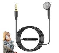 Single Wired Headphone - Mono Earphone With Microphone, Wire Control Music Headset | Portable Single Ear Device For Jogging Running Studying Working, Sports Listening Accessory For Travel Daily Use