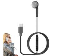 Single Wired Headphone,Music Listening Mono Sports Headset with Microphone | Wire Control Headphone, Single Ear for Working, Studying, Jogging, Running