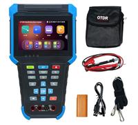 Singlemode OTDR Fiber Tester, WANLUTECH 1310/1550nm 26/24dB 4'' Touchscreen OTDR Test Built-in VFL OPM LS(Light Source) Event Map OLT (Optical Loss Test) Multimeter RJ45 Cable Tester Network Tools