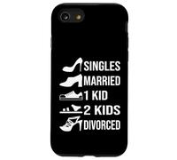 Singles Married 1 Kid 2 Kids Divorced Case for iPhone SE (2020) / 7 / 8