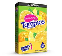 SINGLES TO GO! Tampico Go Drink Mix Packets, Citrus Punch, 6 Piece Box - Zero Sugar, Low Calorie Powdered Drink Packets, 100% DV Vitamin C Per Serving, Practical, Water Enhancer for on the Go