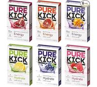 Singles To Go Ultimate Variety Pack, Energy and Hydrate Drink Mix, Zero Sugar, 6 Flavours, Orange, Mango Acai, Black Cherry Pomegranate, Citrus, Strawberry Watermelon, Concord Grape