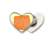 Singmon Seafood Slice Gourmet Heart Metal Pin Brooch Clip Love