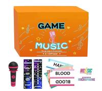 Singo Game,MicKaraoke PartyGame,grabing The MicGame,BoardGames For Bad Singers,Family Karaoke,2-10 Players, 125 Cards, 250+ Lyrics, Interactive Microphone Grabbing Activity For Holiday Gathering