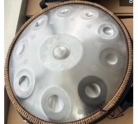 "SINGOFIRE" Handpan Drum, Handpan Drums for Adults, 22-Inch 432Hz D Minor Kurd Handpan, Celestial Bloom - Silver Luster