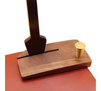 Singring Leather Chisel Mate Lacing Stitching Punch Tool aid DIY Leather Wooden Pulling Board Hold Tools with Handle