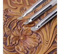 Singring Leather Stamping tools Undercut Beveler Stamps 304 Stainless Steel Professional Leathercrafts Carving Edge Tool