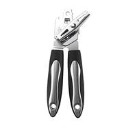 Singular-Point 3 in 1 Manual Can Opener with Rubber Anti-Slip Handle, Multifunctional Stainless Steel Can Opener, Cordless Can Opener with Lid (C)
